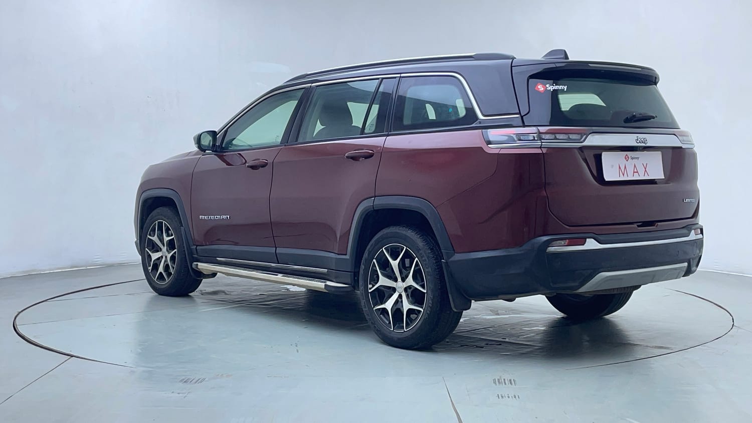 Used 2022 Jeep Meridian Limited (O) 4X2 AT Diesel Automatic exterior LEFT REAR CORNER VIEW