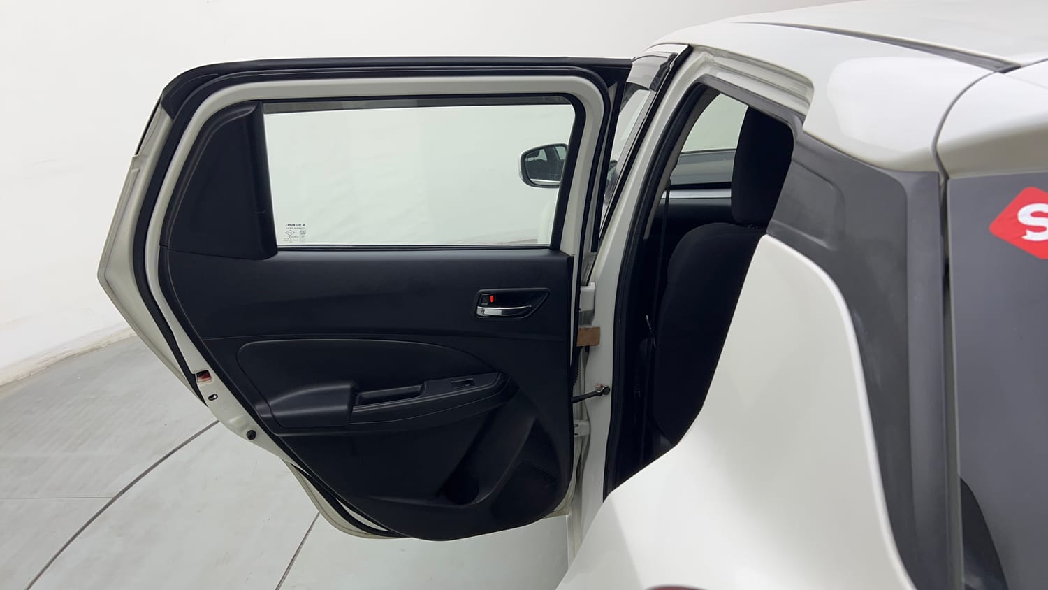 Used 2021 Maruti Suzuki Swift VXi AMT Petrol Automatic interior LEFT REAR DOOR OPEN VIEW