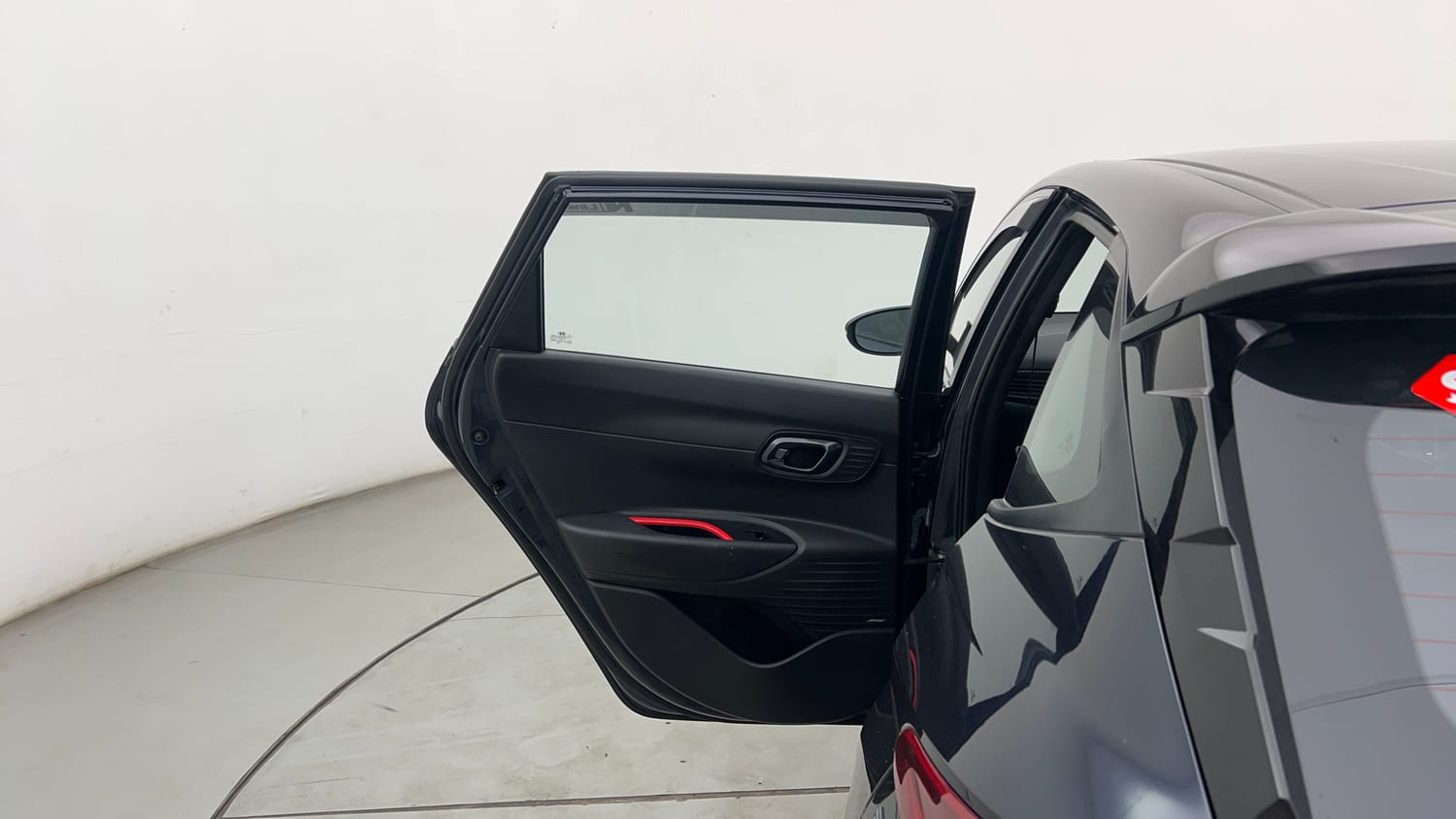 Used 2023 Hyundai i20 N Line N8 1.0 Turbo DCT Petrol Automatic interior LEFT REAR DOOR OPEN VIEW