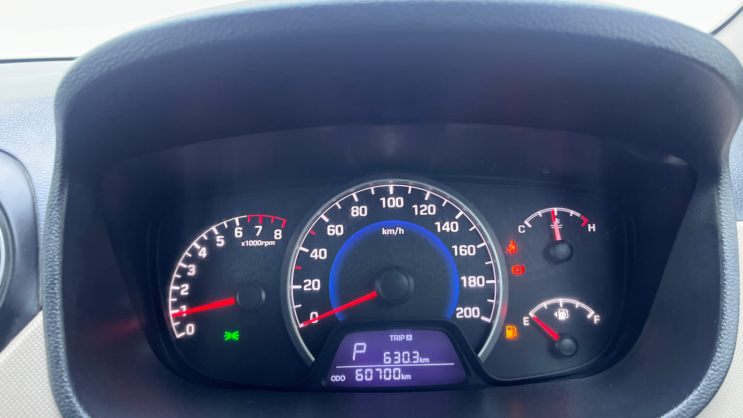 Used 2017 Hyundai Grand i10 Sportz (O) AT 1.2 Kappa VTVT Petrol Automatic interior CLUSTERMETER VIEW