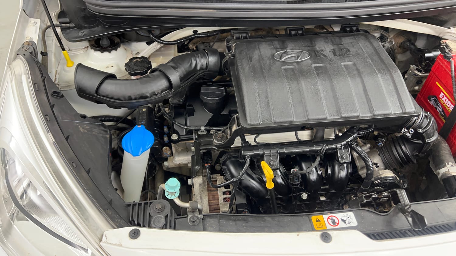 Used 2018 Hyundai Grand i10 Magna 1.2 Kappa VTVT Petrol Manual engine ENGINE RIGHT SIDE VIEW