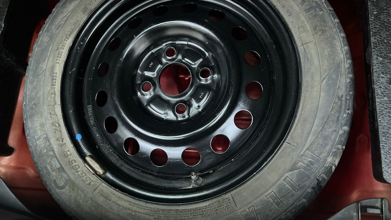 Used 2017 Maruti Suzuki Wagon R VXI+ Petrol Manual tyres SPARE TYRE VIEW