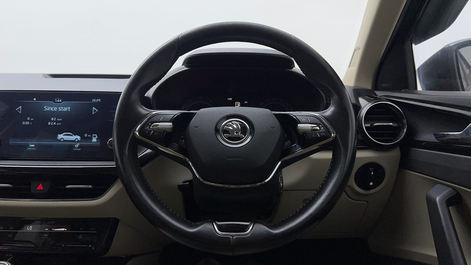Used 2022 Skoda Slavia Ambition 1.0L TSI MT Petrol Manual interior STEERING VIEW