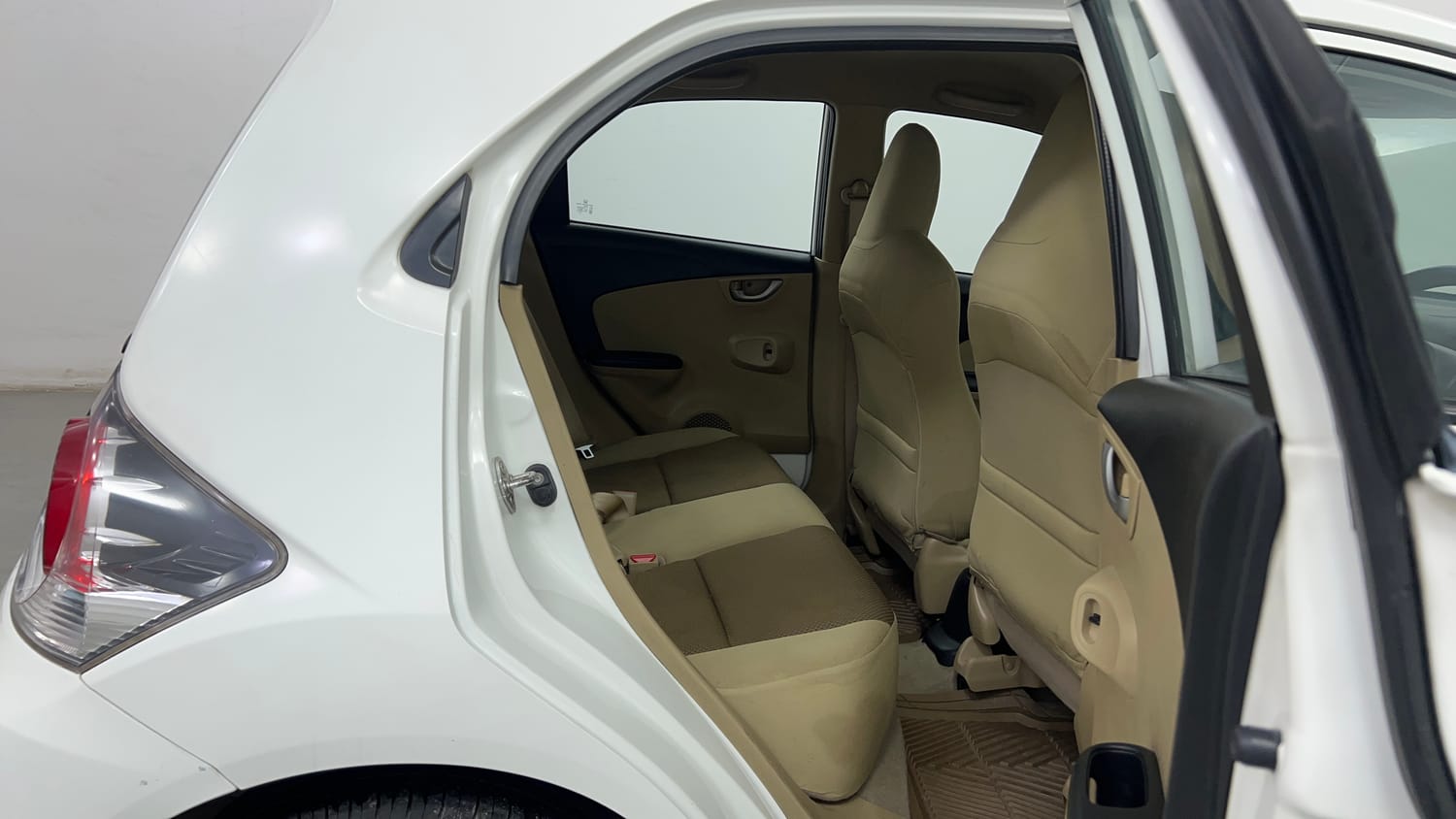 Used 2016 Honda Brio VX MT Petrol Manual interior RIGHT SIDE REAR DOOR CABIN VIEW
