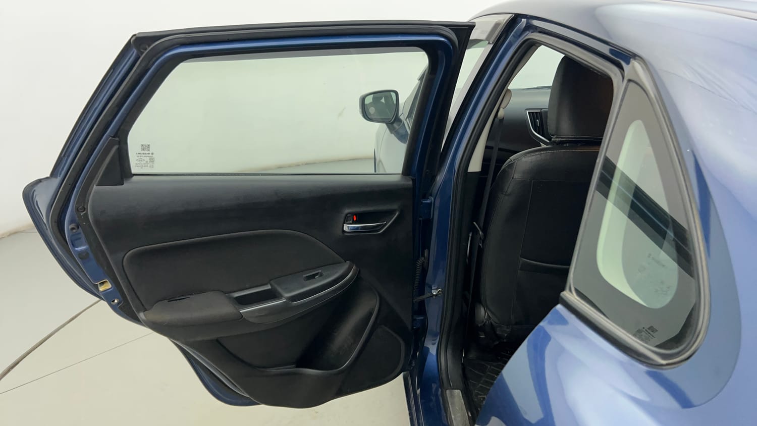 Used 2018 Maruti Suzuki Baleno Delta 1.2 Petrol Manual interior LEFT REAR DOOR OPEN VIEW
