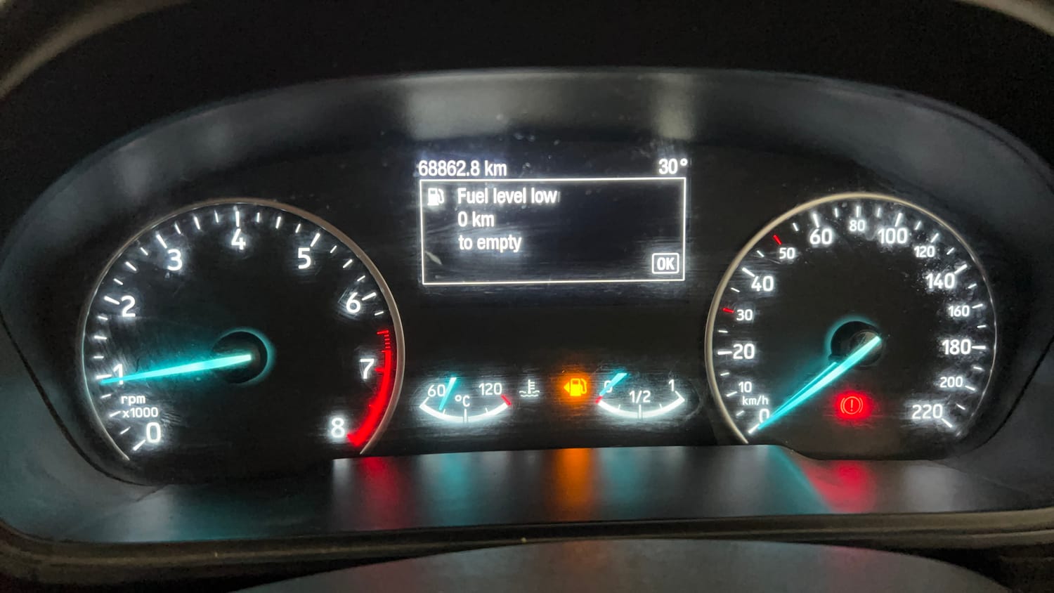 Used 2018 Ford EcoSport S Petrol Petrol Manual interior CLUSTERMETER VIEW