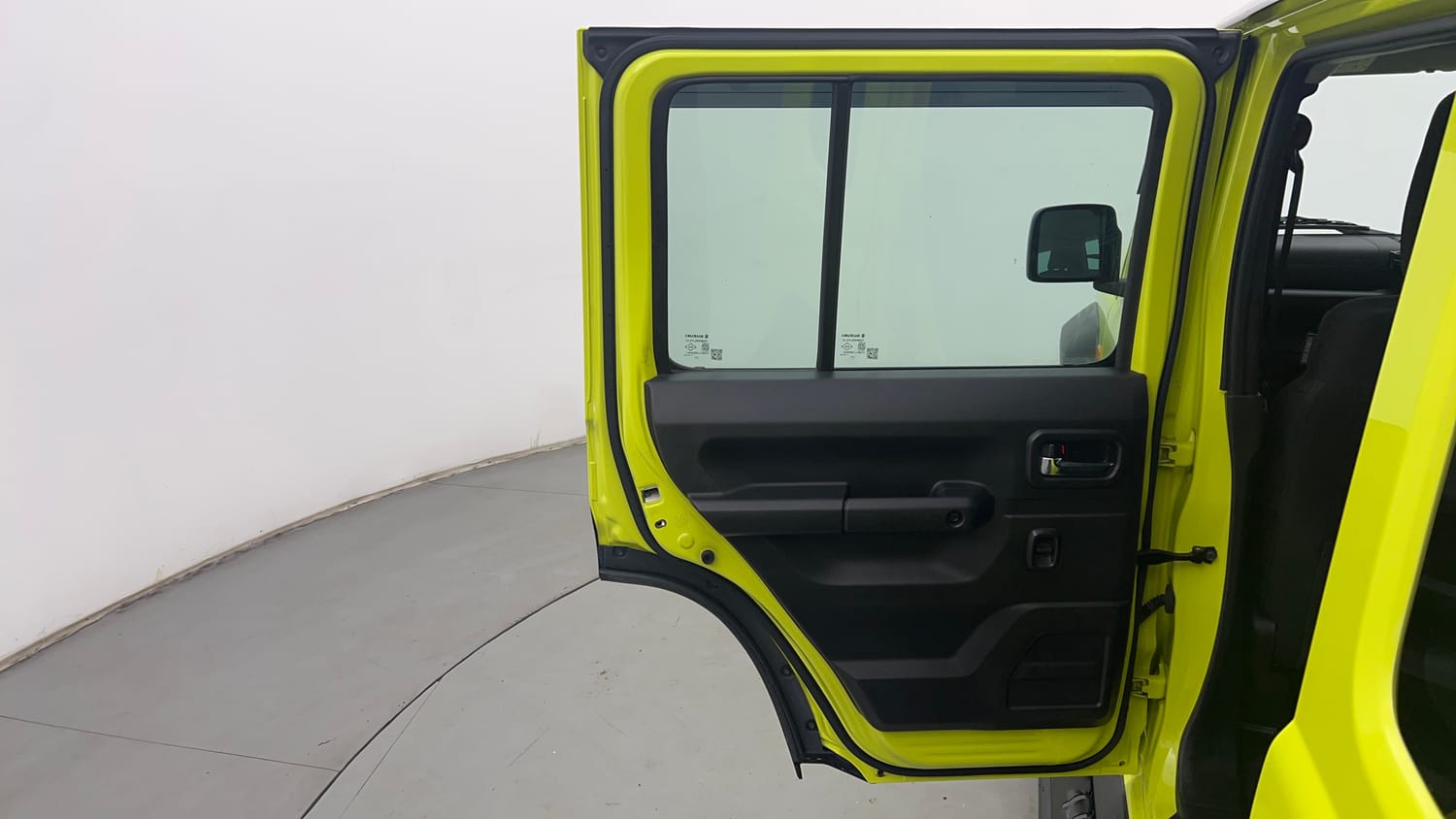 Used 2023 Maruti Suzuki Jimny Alpha AT Petrol Automatic interior LEFT REAR DOOR OPEN VIEW