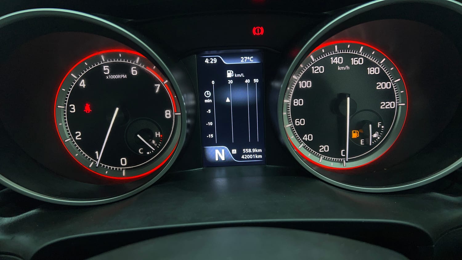 Used 2022 Maruti Suzuki Swift ZXi Plus AMT Petrol Automatic interior CLUSTERMETER VIEW