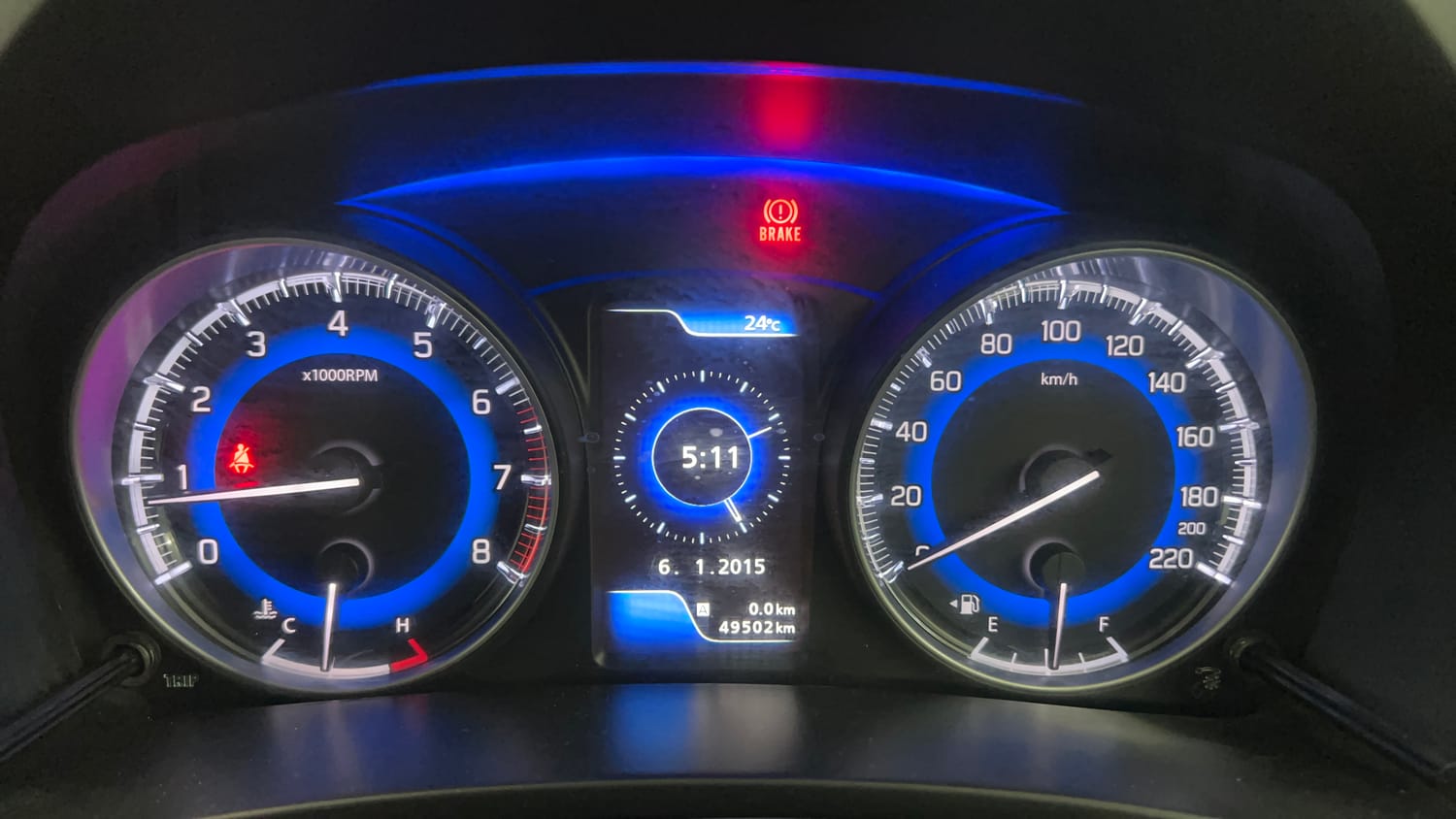 Used 2018 Maruti Suzuki Baleno Alpha 1.2 Petrol Manual interior CLUSTERMETER VIEW