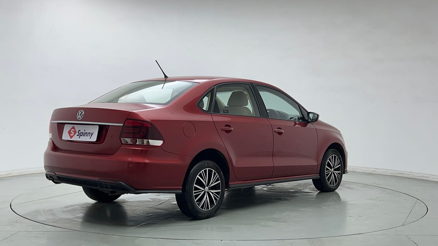 Used 2019 Volkswagen Vento Highline 1.2 (P) AT Petrol Automatic exterior RIGHT REAR CORNER VIEW