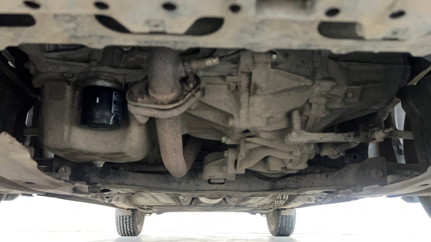 Used 2018 Maruti Suzuki Baleno Alpha 1.2 Petrol Manual extra FRONT LEFT UNDERBODY VIEW