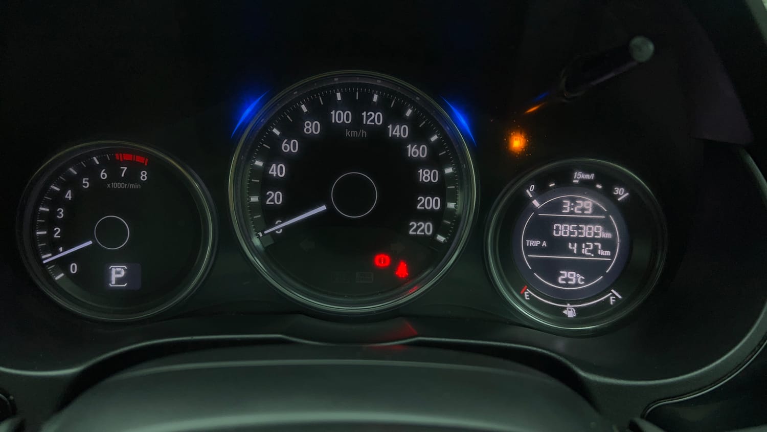 Used 2017 Honda City V CVT Petrol Petrol Automatic interior CLUSTERMETER VIEW