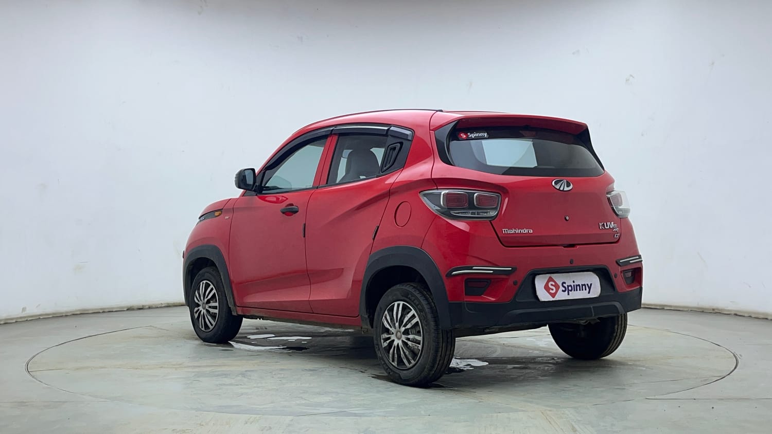 Used 2021 Mahindra KUV100 NXT K2 Plus 6 STR Petrol Manual exterior LEFT REAR CORNER VIEW