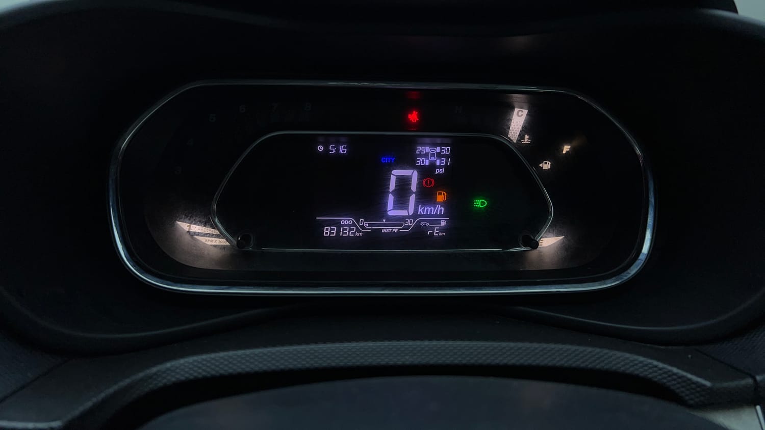 Used 2020 Tata Nexon XZ Plus (O) Petrol Manual interior CLUSTERMETER VIEW