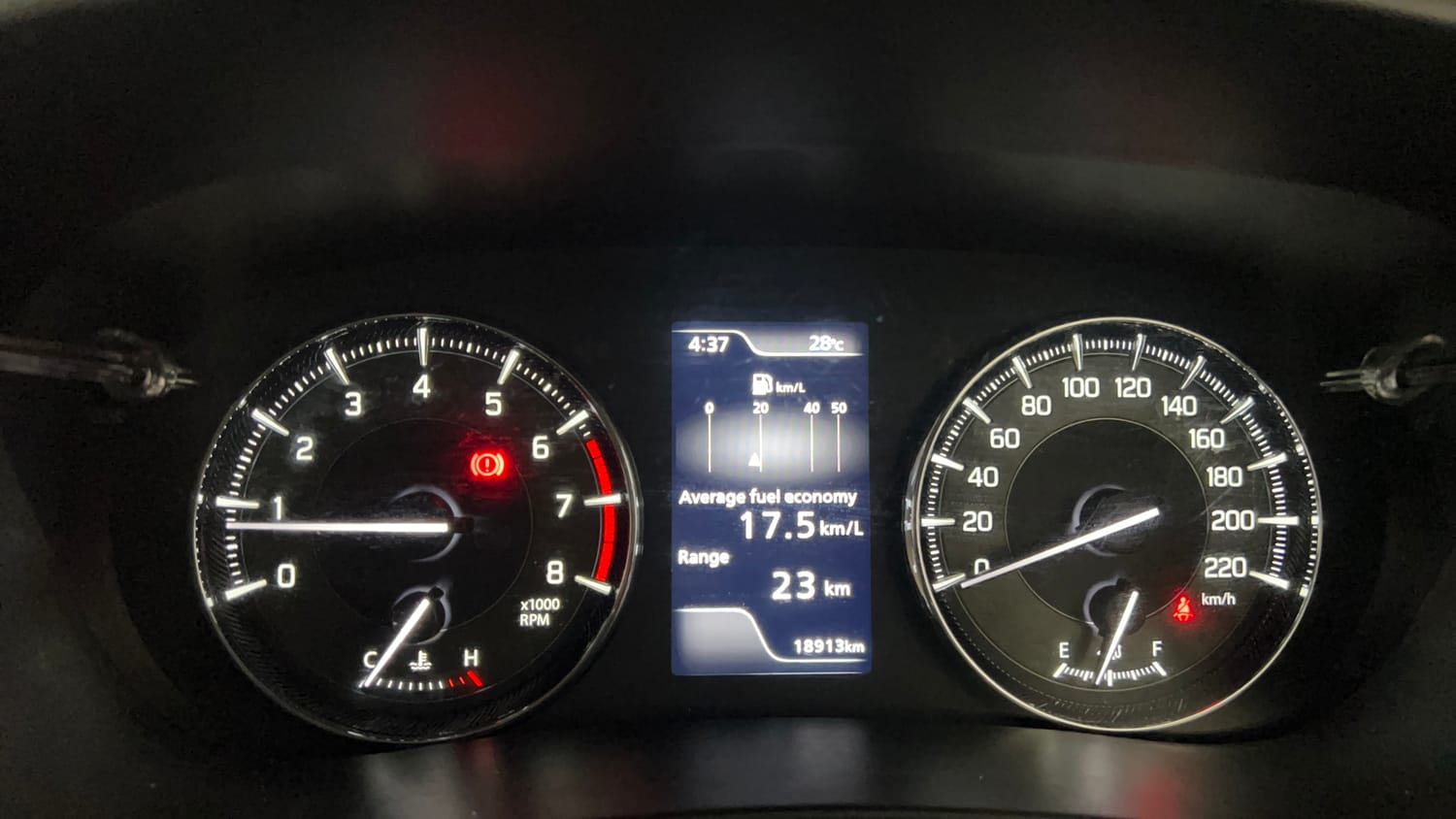 Used 2023 Maruti Suzuki Baleno Zeta MT Petrol Manual interior CLUSTERMETER VIEW