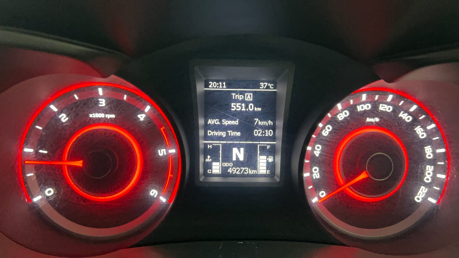 Used 2019 Mahindra XUV 300 1.5 W8 Diesel Manual interior CLUSTERMETER VIEW