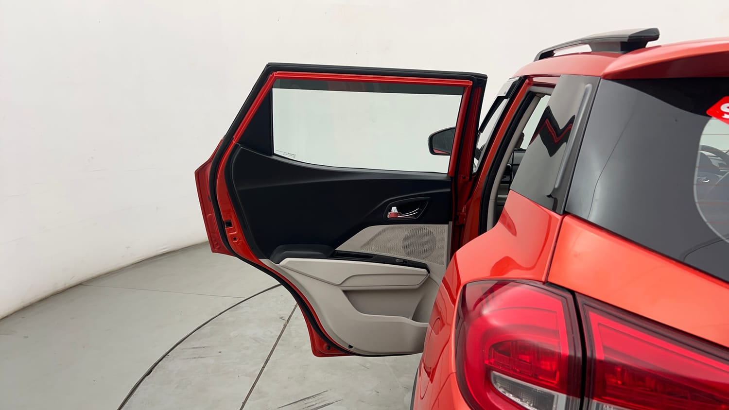 Used 2019 Mahindra XUV 300 1.5 W8 Diesel Manual interior LEFT REAR DOOR OPEN VIEW