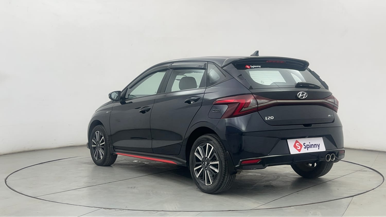 Used 2023 Hyundai i20 N Line N8 1.0 Turbo DCT Petrol Automatic exterior LEFT REAR CORNER VIEW