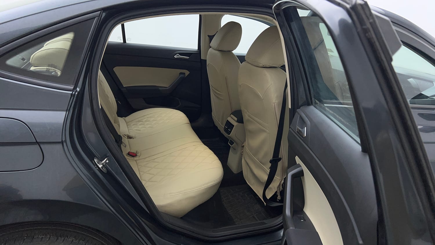 Used 2022 Skoda Slavia Ambition 1.0L TSI MT Petrol Manual interior RIGHT SIDE REAR DOOR CABIN VIEW