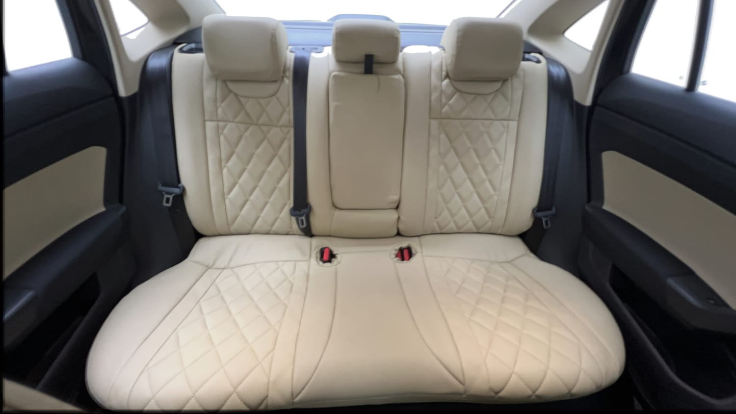 Used 2022 Skoda Slavia Ambition 1.0L TSI MT Petrol Manual interior REAR SEAT CONDITION VIEW