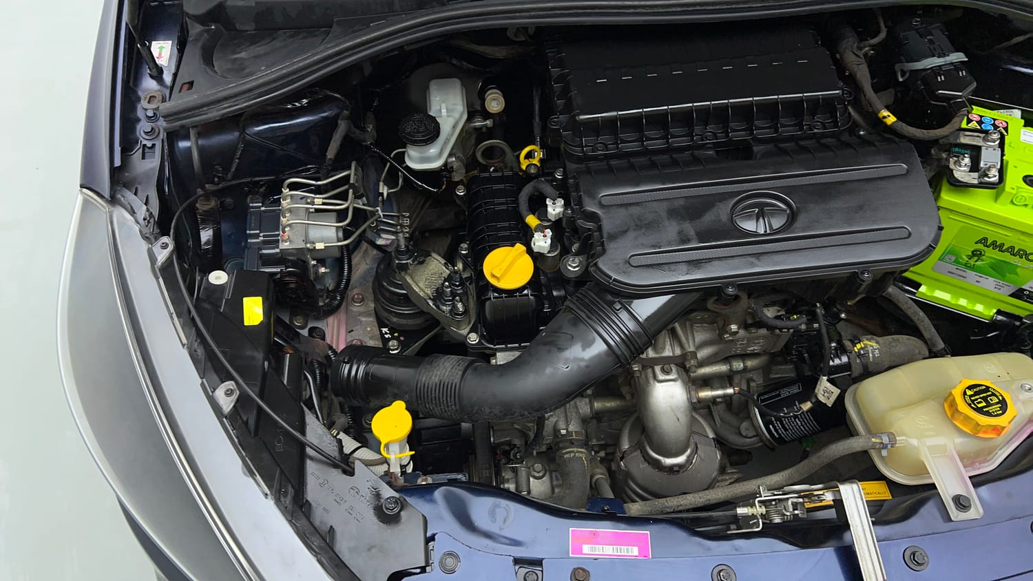 Used 2021 Tata Tigor XZ Petrol Manual engine ENGINE RIGHT SIDE VIEW