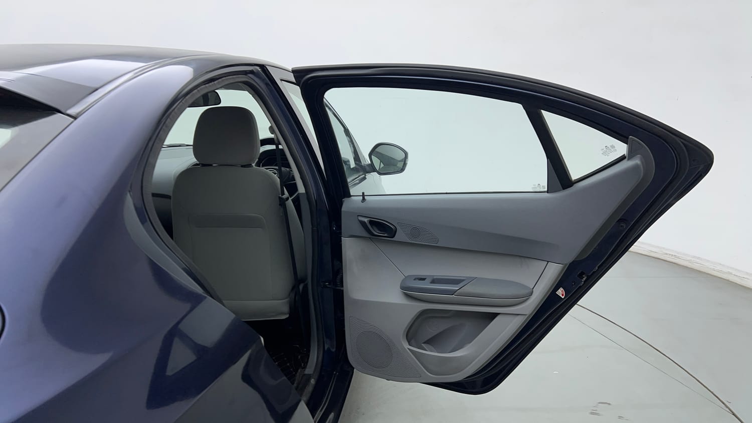 Used 2021 Tata Tigor XZ Petrol Manual interior RIGHT REAR DOOR OPEN VIEW