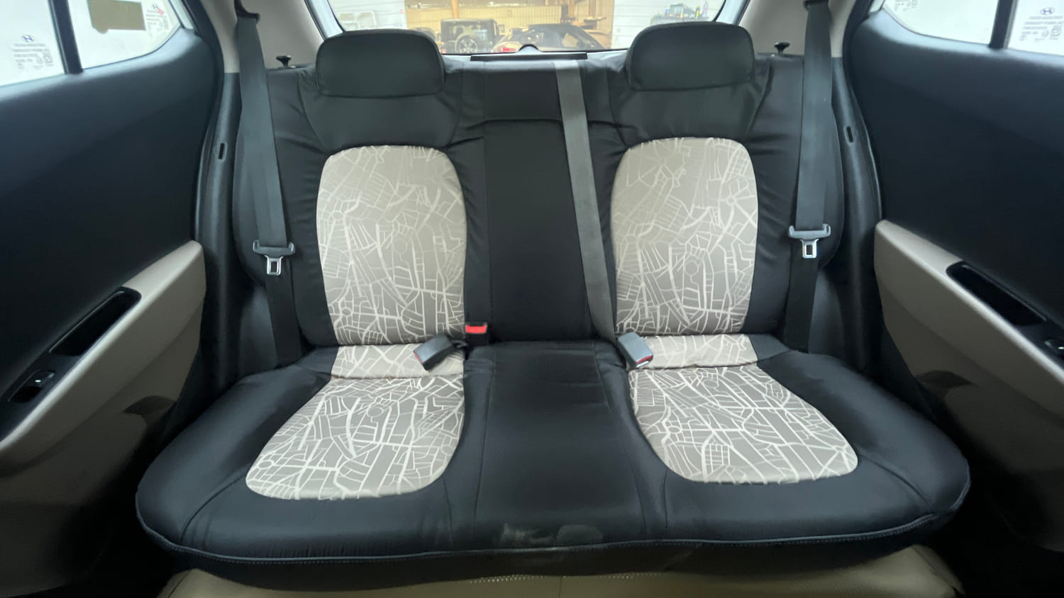 Used 2017 Hyundai Grand i10 Sportz (O) AT 1.2 Kappa VTVT Petrol Automatic interior REAR SEAT CONDITION VIEW