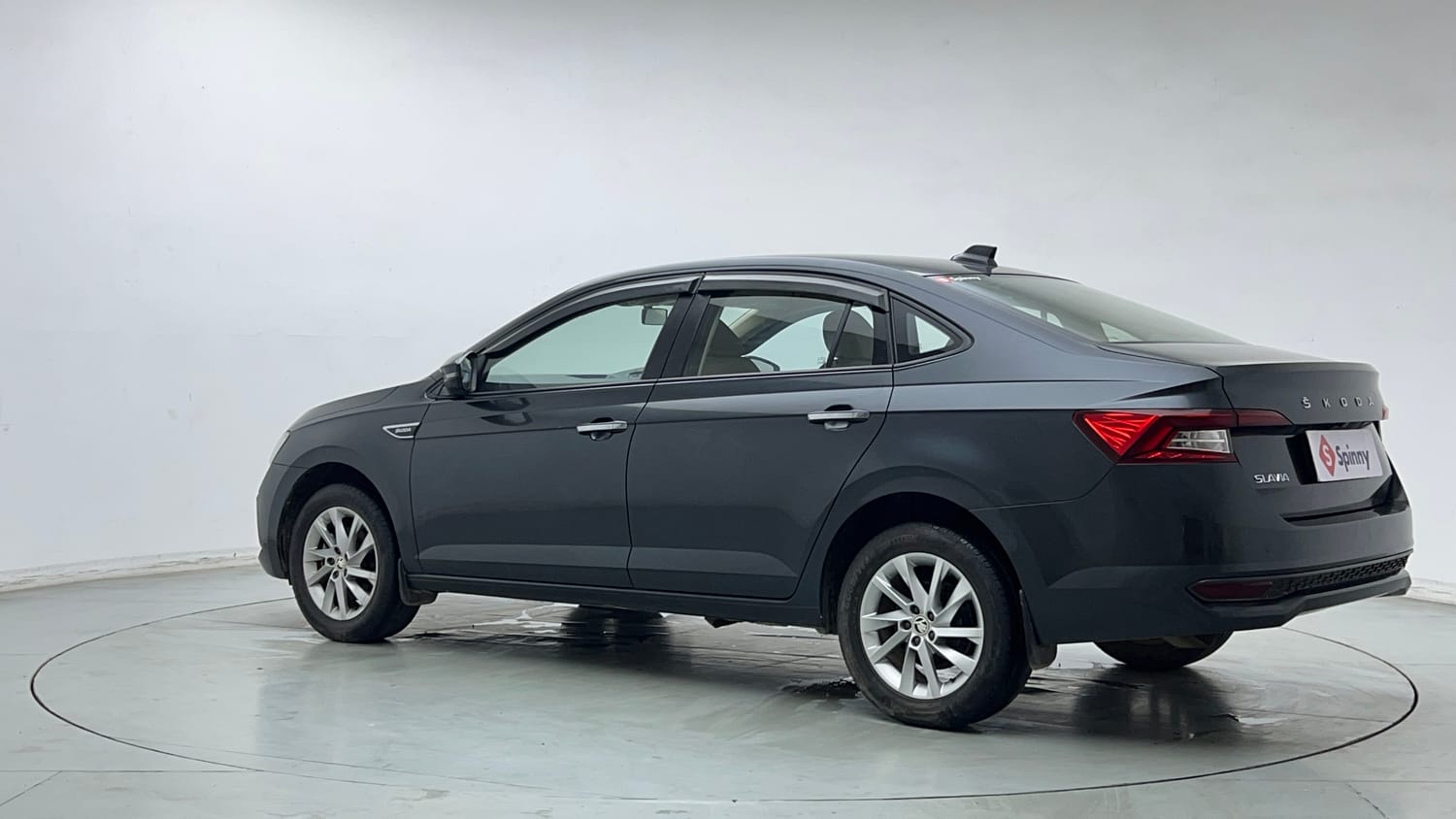Used 2022 Skoda Slavia Ambition 1.0L TSI MT Petrol Manual exterior LEFT REAR CORNER VIEW