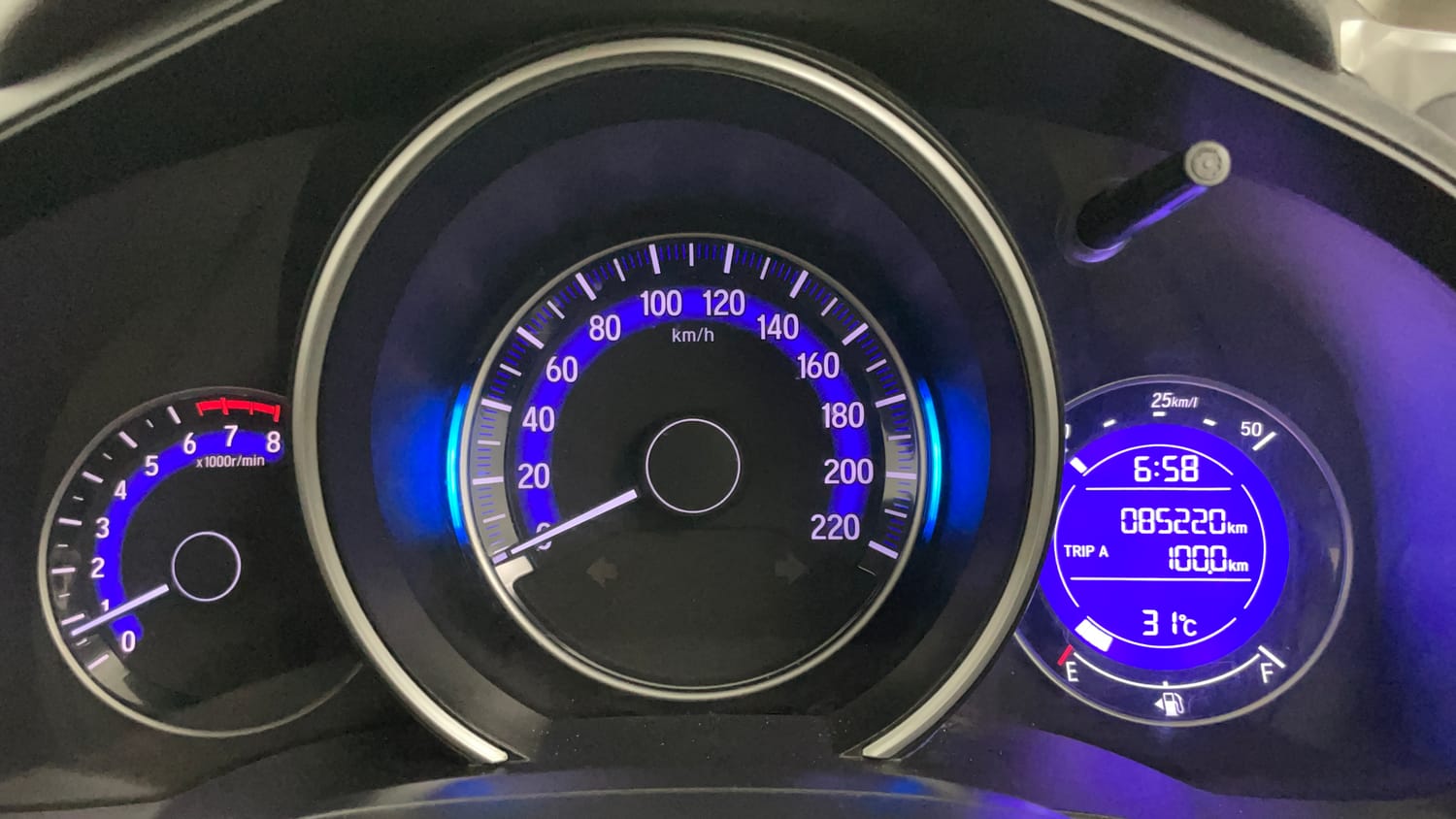Used 2022 Honda WR-V SV MT Petrol Petrol Manual interior CLUSTERMETER VIEW