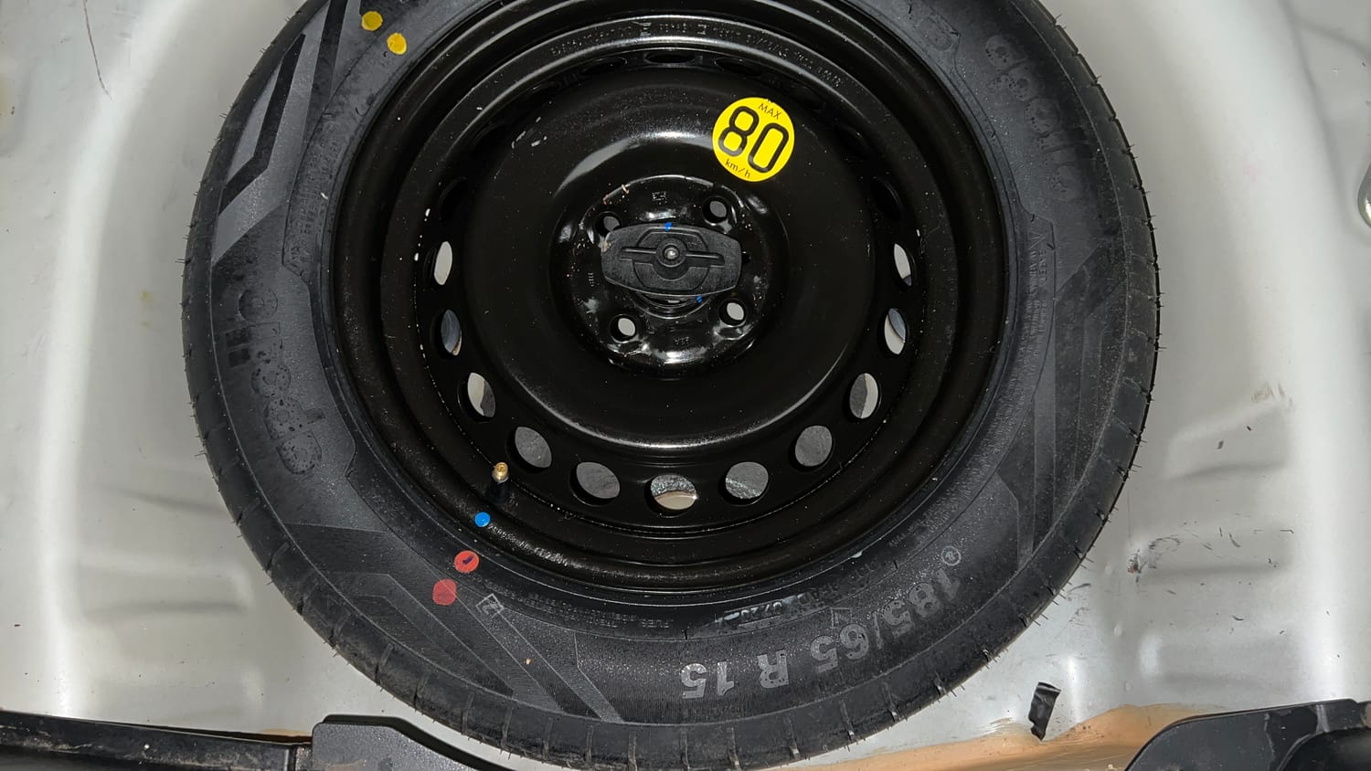 Used 2023 Maruti Suzuki Baleno Zeta MT Petrol Manual tyres SPARE TYRE VIEW