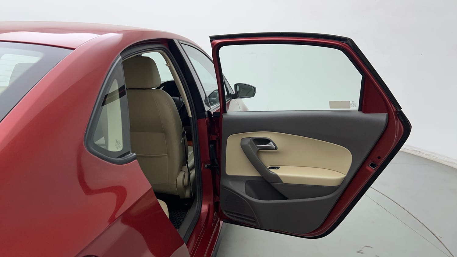Used 2019 Volkswagen Vento Highline 1.2 (P) AT Petrol Automatic interior RIGHT REAR DOOR OPEN VIEW
