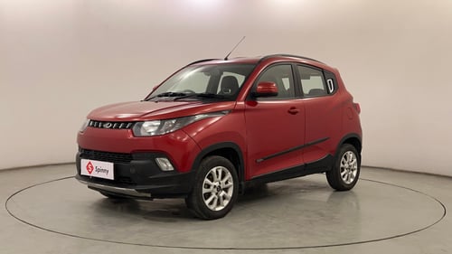 Used 2017 Mahindra KUV100 K8 6 STR Petrol Manual exterior LEFT FRONT CORNER VIEW