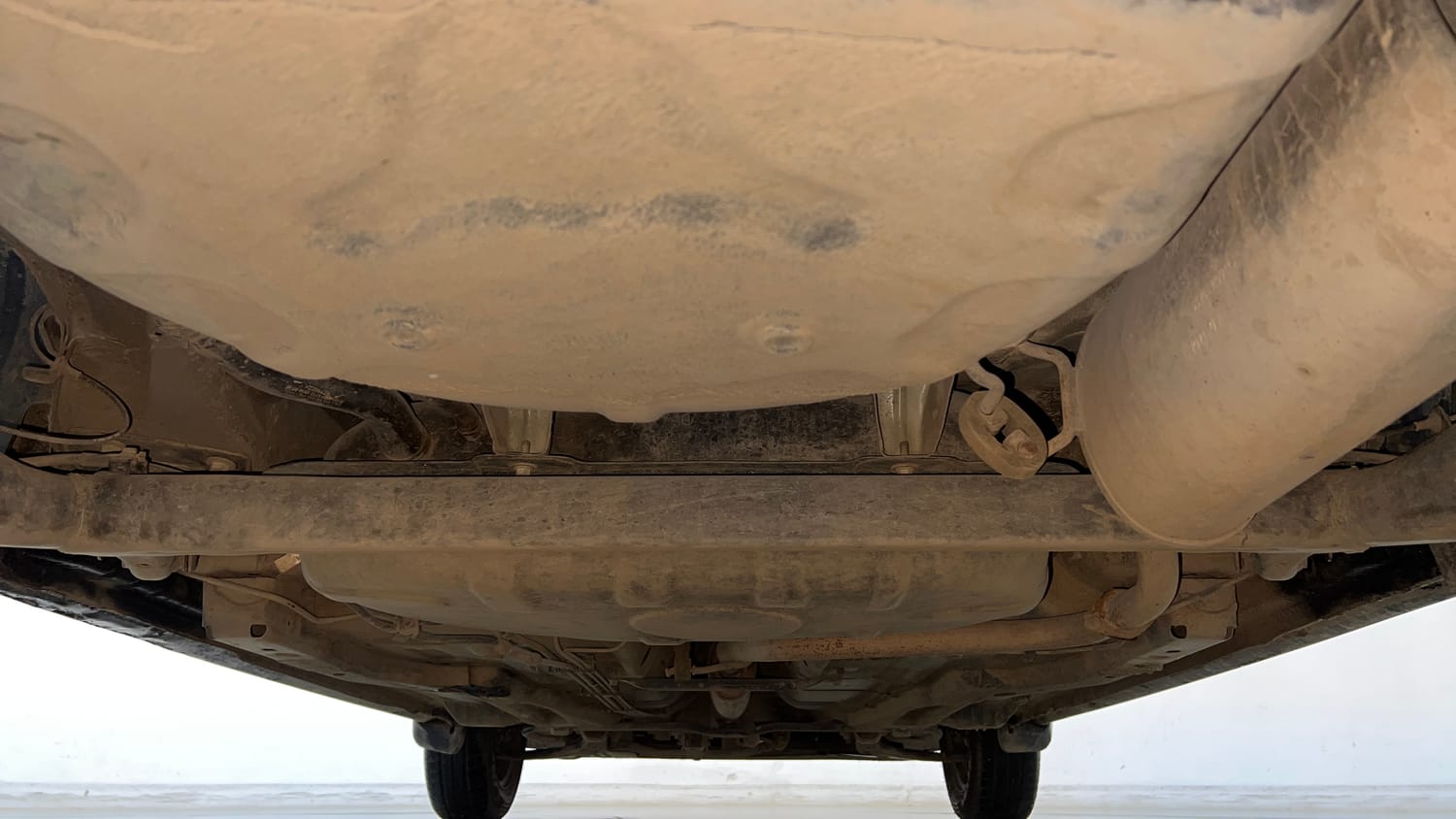 Used 2021 Tata Tigor XZ Petrol Manual extra REAR UNDERBODY VIEW (TAKEN FROM REAR)