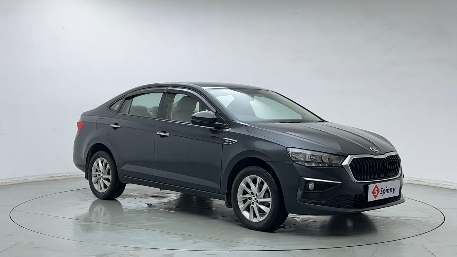 Used 2022 Skoda Slavia Ambition 1.0L TSI MT Petrol Manual exterior RIGHT FRONT CORNER VIEW