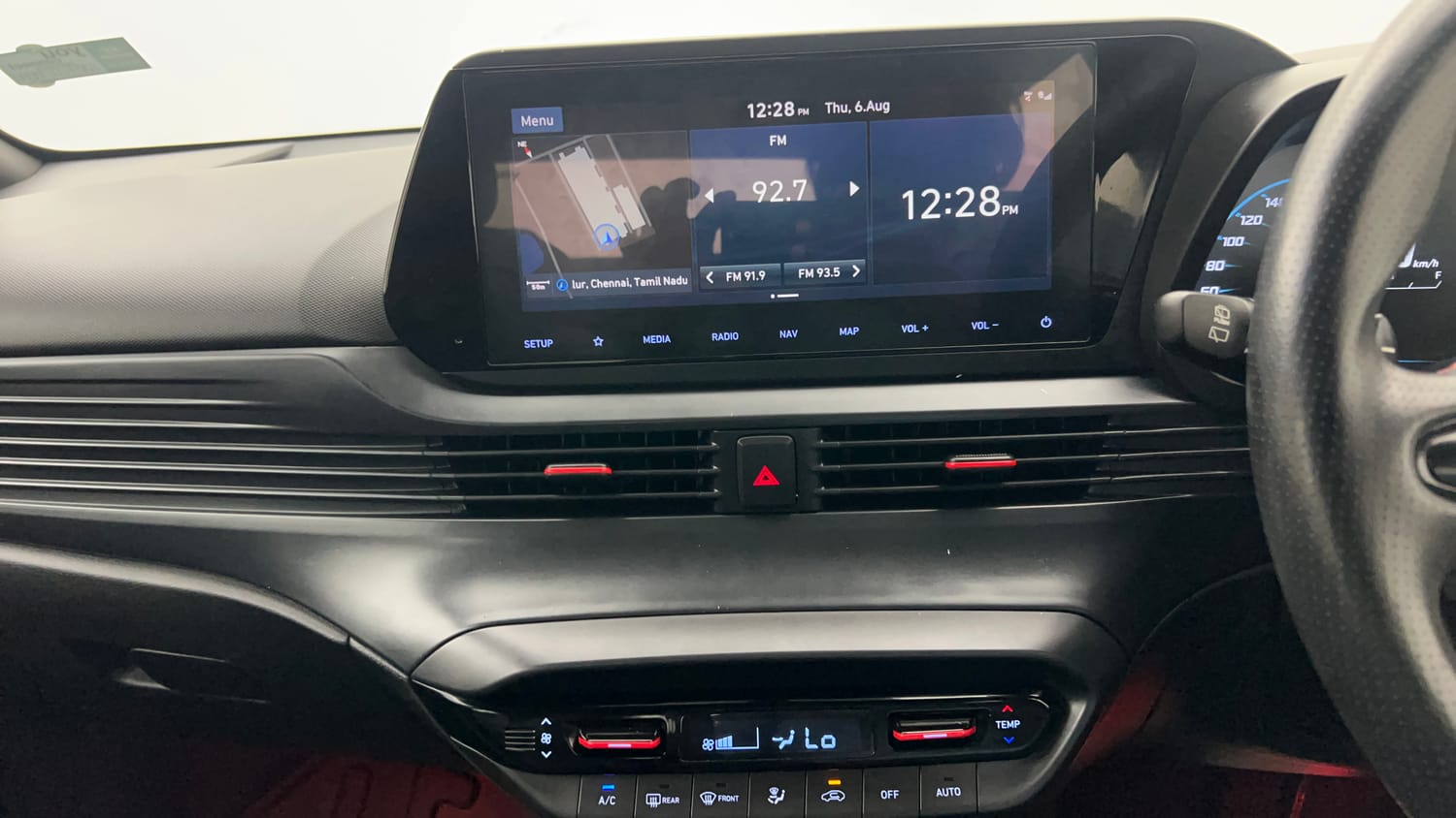 Used 2023 Hyundai i20 N Line N8 1.0 Turbo DCT Petrol Automatic interior MUSIC SYSTEM & AC CONTROL VIEW