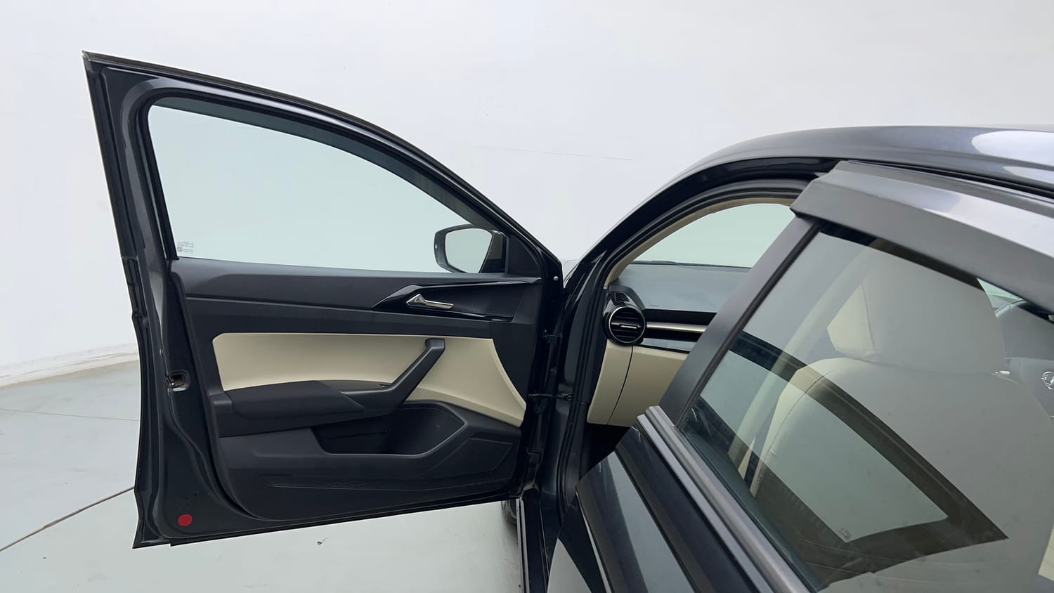 Used 2022 Skoda Slavia Ambition 1.0L TSI MT Petrol Manual interior LEFT FRONT DOOR OPEN VIEW