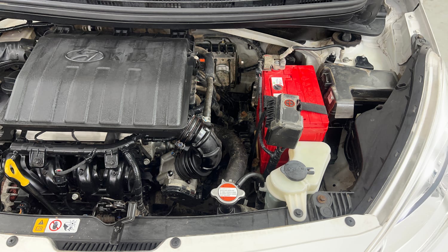 Used 2018 Hyundai Grand i10 Magna 1.2 Kappa VTVT Petrol Manual engine ENGINE LEFT SIDE VIEW