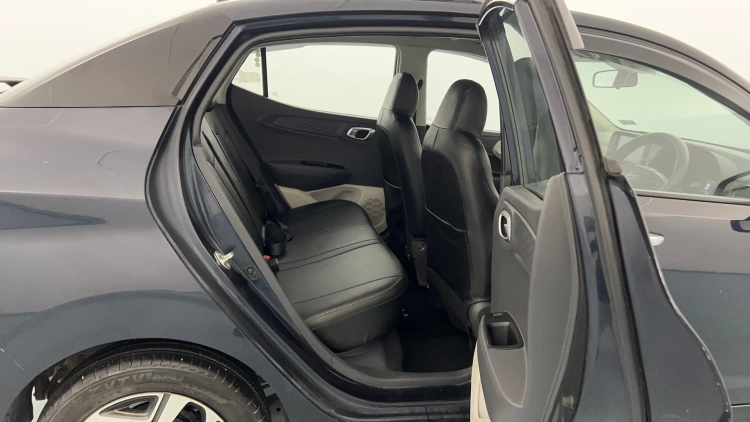 Used 2023 Hyundai Aura SX 1.2 (O) Petrol Petrol Manual interior RIGHT SIDE REAR DOOR CABIN VIEW