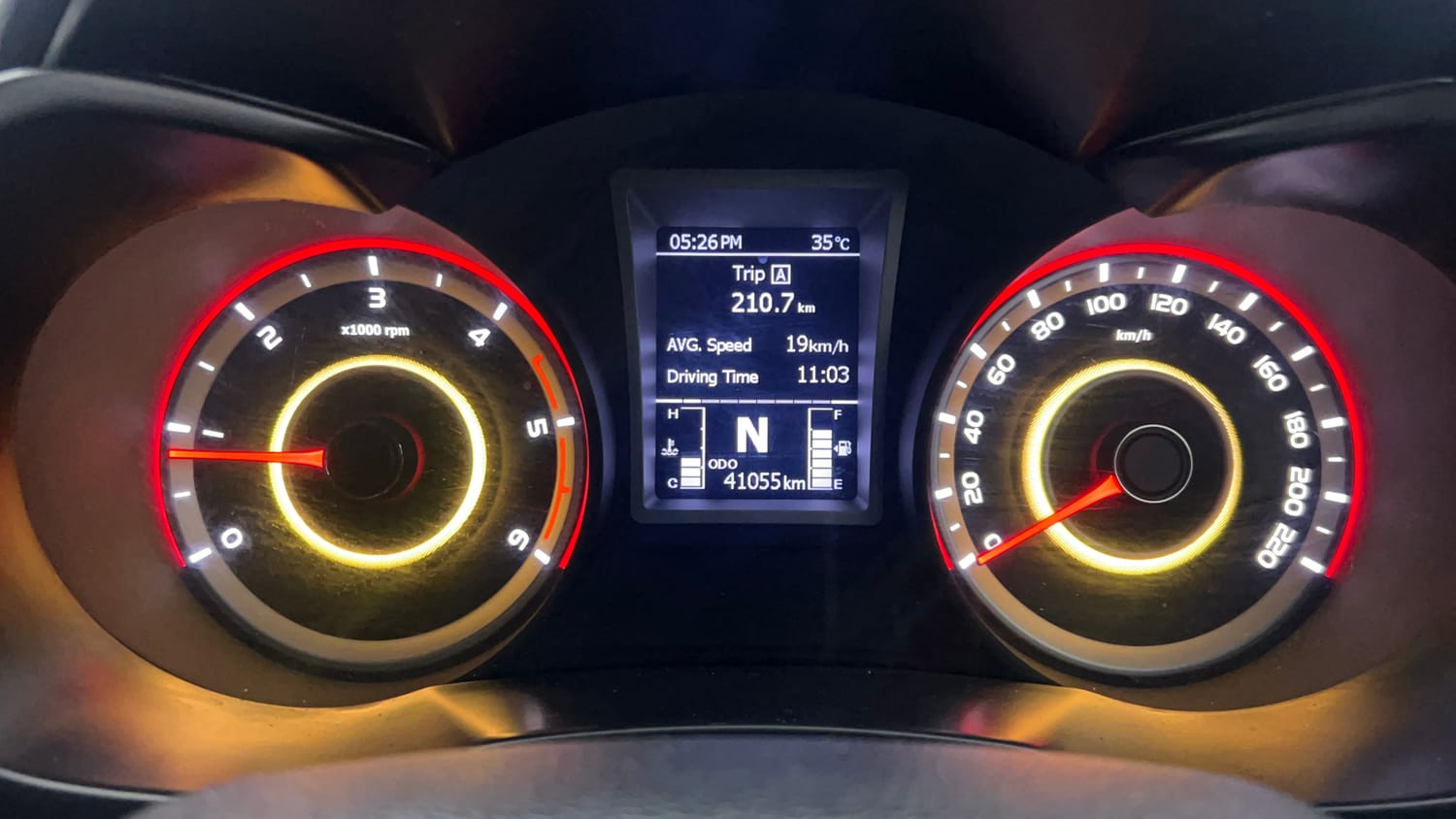 Used 2024 Mahindra XUV 300 W8 (O) 1.5 Diesel Diesel Manual interior CLUSTERMETER VIEW