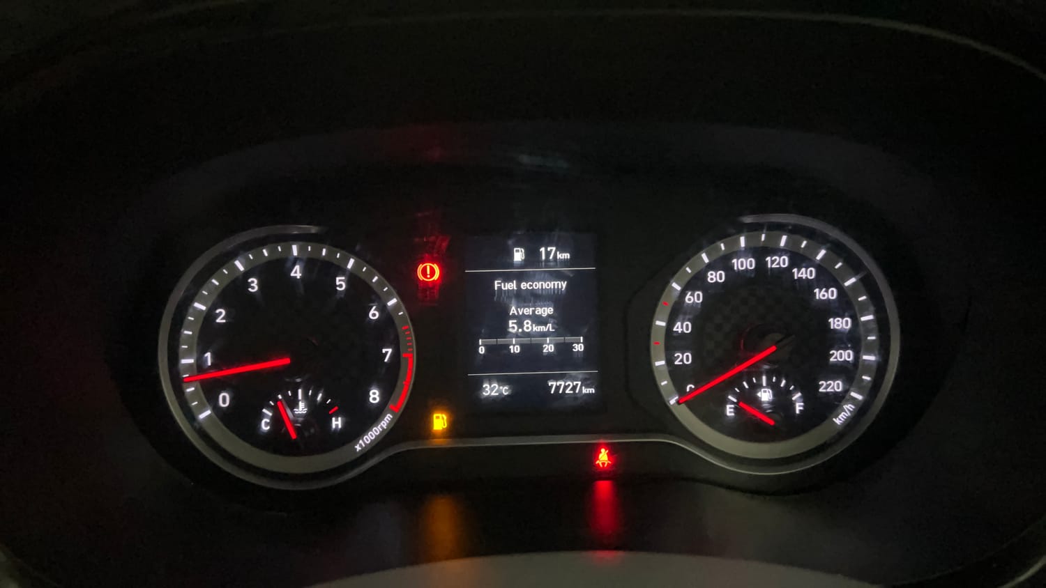 Used 2023 Hyundai Aura SX 1.2 (O) Petrol Petrol Manual interior CLUSTERMETER VIEW