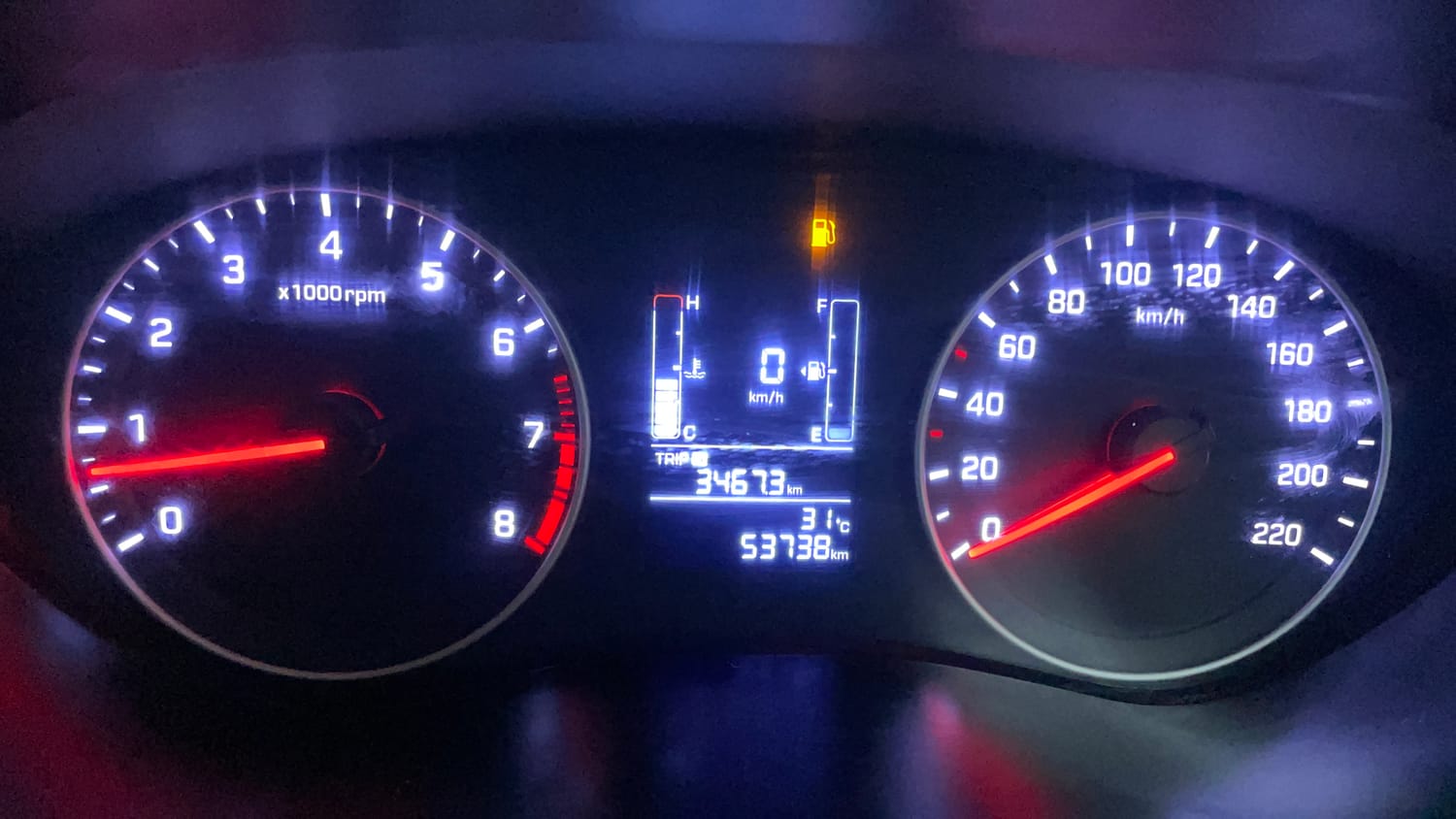 Used 2018 Hyundai Elite i20 Sportz 1.2 Petrol Manual interior CLUSTERMETER VIEW