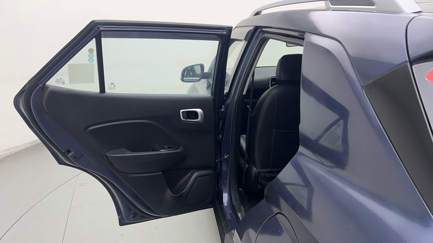 Used 2021 Hyundai Venue S Plus 1.2 Petrol Petrol Manual interior LEFT REAR DOOR OPEN VIEW
