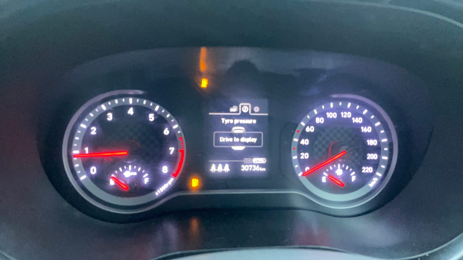 Used 2023 Hyundai Aura SX 1.2 CNG Cng Manual interior CLUSTERMETER VIEW