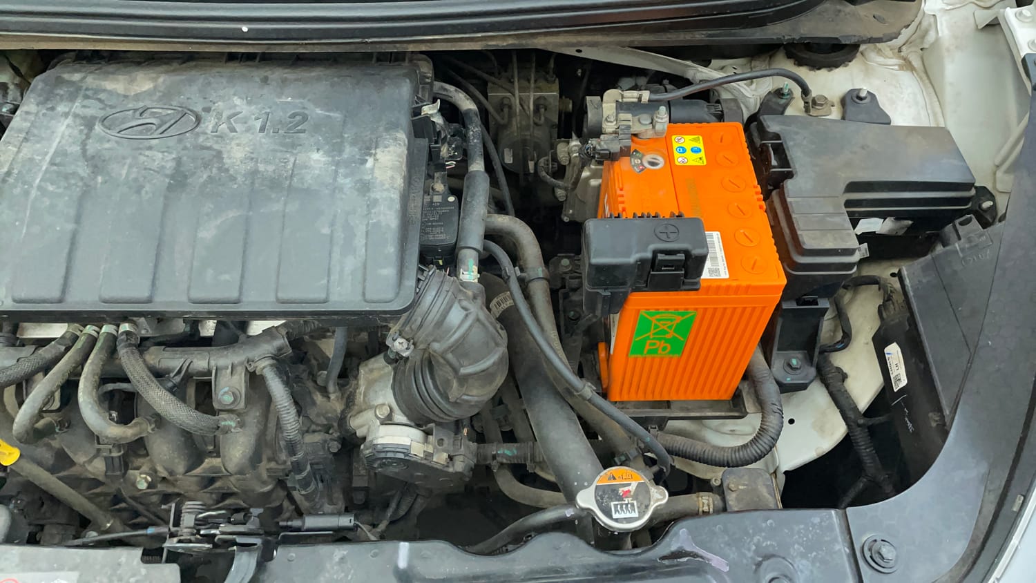Used 2023 Hyundai Grand i10 Nios Sportz 1.2 Kappa VTVT CNG Cng Manual engine ENGINE LEFT SIDE VIEW