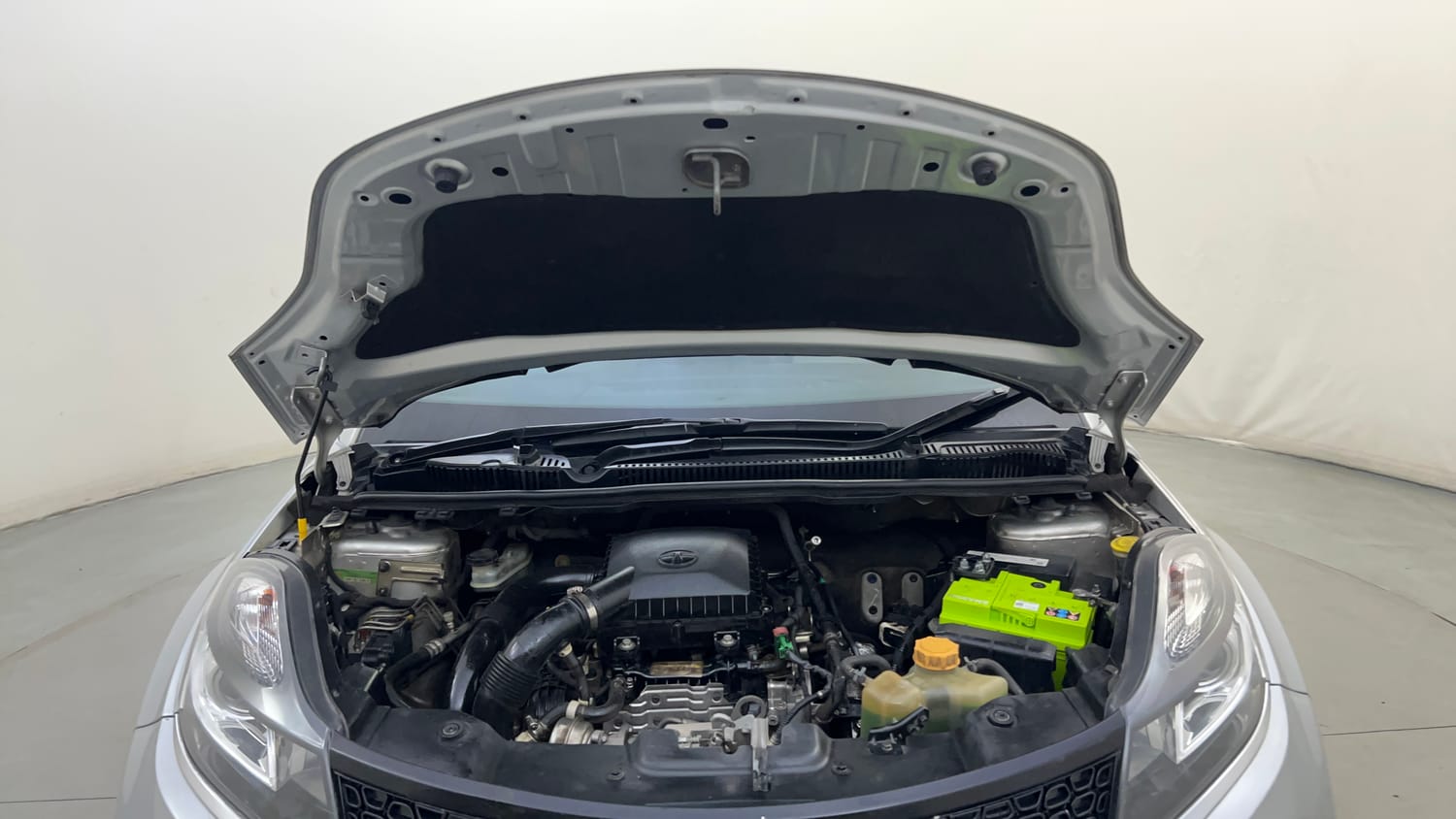 Used 2019 Tata Nexon XZA Plus Petrol Petrol Automatic engine ENGINE & BONNET OPEN FRONT VIEW