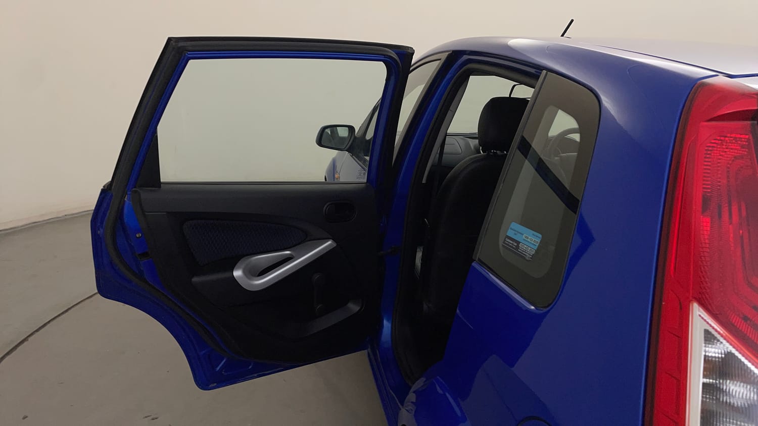 Used 2013 Ford Figo Duratec Petrol Titanium 1.2 Petrol Manual interior LEFT REAR DOOR OPEN VIEW
