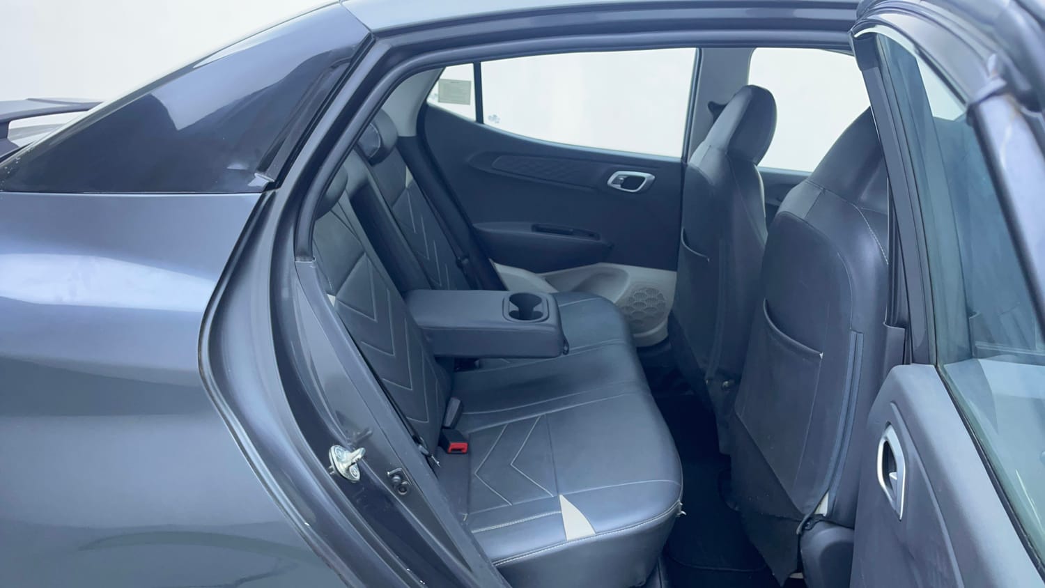 Used 2023 Hyundai Aura SX 1.2 CNG Cng Manual interior RIGHT SIDE REAR DOOR CABIN VIEW