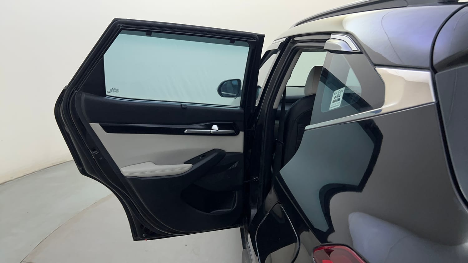 Used 2023 kia Seltos HTX 1.5 IVT Petrol Automatic interior LEFT REAR DOOR OPEN VIEW