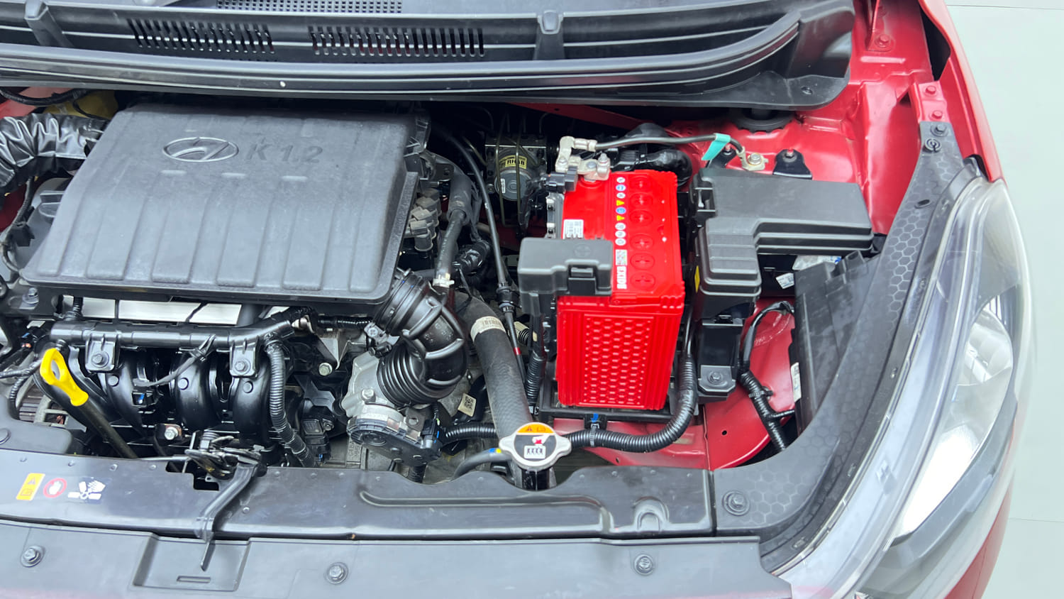Used 2021 Hyundai Grand i10 Nios Sportz 1.2 Kappa VTVT Petrol Manual engine ENGINE LEFT SIDE VIEW
