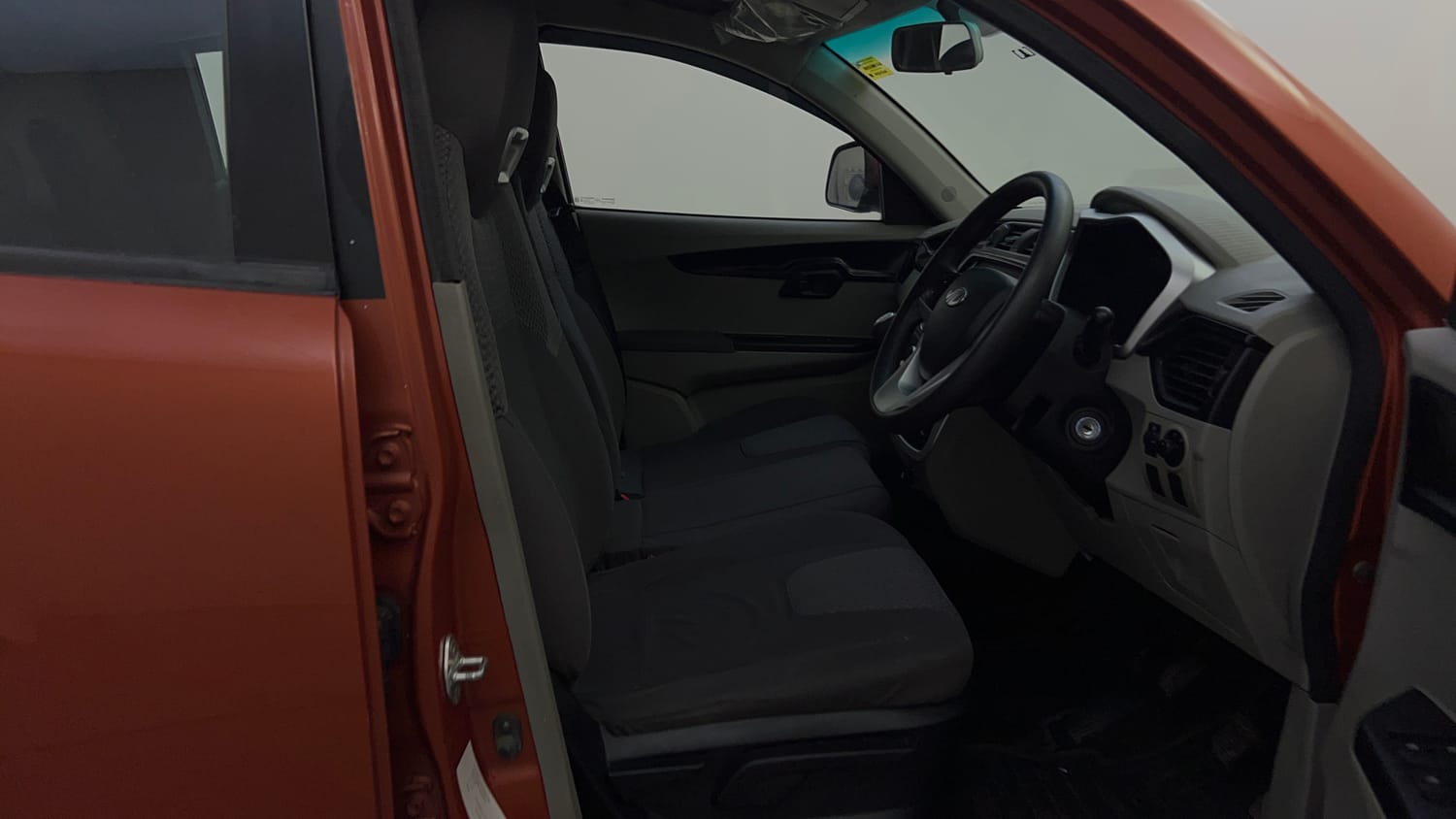 Used 2016 Mahindra KUV100 K6+ 6 STR Petrol Manual interior RIGHT SIDE FRONT DOOR CABIN VIEW
